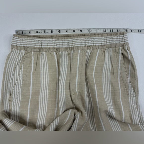 Old Navy High Rise Wide Leg Linen Blend Pull On Pants W/Pockets Womens Medium - Picture 7 of 13